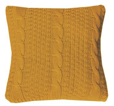 Poszewka dekoracyjna na poduszkę warkocz 45X45 1013 musztardowy
