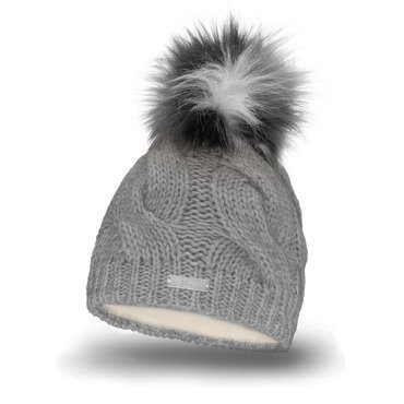 Mikos* Damen Mütze Winter | Warme Strickmütze mit Bommel | Innenfleece Damenmütze Gestrickte Bommelmütze | Mütze für Winter | Weiche Wintermütze | Farbenauswahl (683)