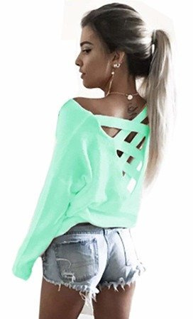 NEU! Mikos Frauen Longshirt Langarmshirt Tunika Bluse T-Shirt TRENDY! S/M, L/XL (653)