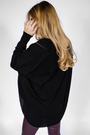 Pullover style Poncho - schwarz