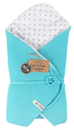 SweetDreams Baby Einschlagdecke, Schlafsack, Wickeldecke für Neugeborene und Kleinkinder, 100% Baumwolle 0-12 Monate, super weich, 75 x 75 cm (1024)