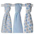 SweetDreams Baby Musselin Bambus Swaddle Decke Tücher - 70 x 70 cm Feder Design Baby Swaddle Wrap, Aufstoßen Tuch & Deck Kinderwagen - Pucktücher 1035-1