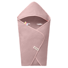 Einschlagdecke aus Waffelstoff für den Sommer 100% Baumwolle Baby Decke für Autositz Kuscheldecke Kinderwagedecke Für Kinderwagen Buggys z.B. Maxi Cosi Rosa Beige 3 Punkt Gurt (1038)