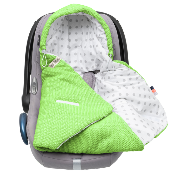 Einschlagdecke Babyschale StrickDecke 100% Baumwolle für Kinderwagen Buggys 1039