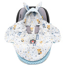 Babydecke MINKY mit Kapuze Einschlagdecke Babyschale Kinderwagen Decke (1037)