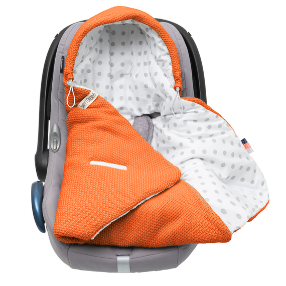 Einschlagdecke Babyschale StrickDecke 100% Baumwolle für Kinderwagen Buggys 1039