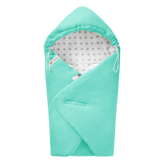 Einschlagdecke Babyschale StrickDecke 100% Baumwolle für Kinderwagen Buggys 1039