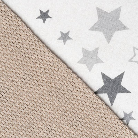 Mikos® GOTS zert. Babydecke 100% Bio Baumwolle Strickdecke Baumwolldecke Warme Babydecke Mädchen Jungen Baby Erstausstattung Für Neugeborene | 2 in 1 Kuscheltier und Kuscheldecke (1042) 