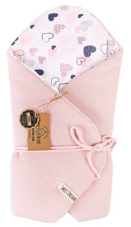 SweetDreams Baby Einschlagdecke, Schlafsack, Wickeldecke für Neugeborene und Kleinkinder, 100% Baumwolle 0-12 Monate, super weich, 75 x 75 cm (1024)