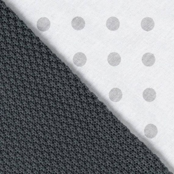 Mikos® GOTS zert. Babydecke 100% Bio Baumwolle Strickdecke Baumwolldecke Warme Babydecke Mädchen Jungen Baby Erstausstattung Für Neugeborene | 2 in 1 Kuscheltier und Kuscheldecke (1042) 