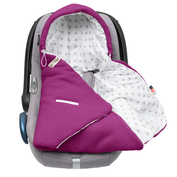 Einschlagdecke Babyschale StrickDecke 100% Baumwolle für Kinderwagen Buggys 1039