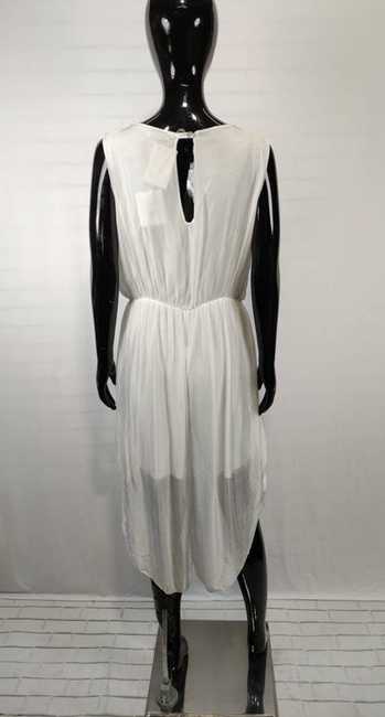 Sukienka szorty spodenki import Włochy biała na ramiączka