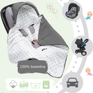 Einschlagdecke Babyschale StrickDecke 100% Baumwolle für Kinderwagen Buggys 1039
