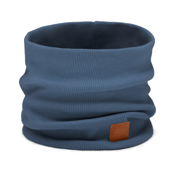 Mikos komplet damski młodzieżowy komin czapka 703 jeans