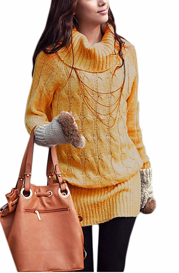 Strickpullover Damen Kuschelige Longpullover Mikos Damen