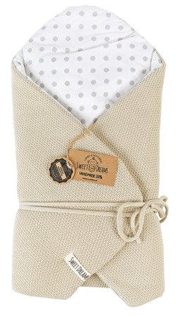 SweetDreams Baby Einschlagdecke, Schlafsack, Wickeldecke für Neugeborene und Kleinkinder, 100% Baumwolle 0-12 Monate, super weich, 75 x 75 cm (1024)