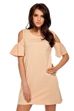 Mikos Damen Kleid Sommer Kleid Schulterfreies Longshirt Tuniken Damen Kleider Sommer Kurz