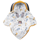 Einschlagdecke Babyschale StrickDecke 100% Baumwolle für Kinderwagen Buggys 1039