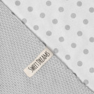 Babydecke Sommer Decke, Strickdecke ohne Füllung, 100% Baumwolle Baby Neugeborenen Junge Mädchen, Kuscheldecke Baumwolldecke Krabbeldecke für Kinderwagen weich 75x100  (1040) (Grau/Graue Tupfen)