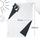 Mikos® GOTS zert. Babydecke 100% Bio Baumwolle Strickdecke Baumwolldecke Warme Babydecke Mädchen Jungen Baby Erstausstattung Für Neugeborene | 2 in 1 Kuscheltier und Kuscheldecke (1041)