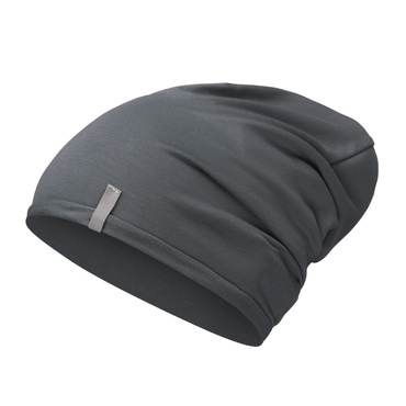 Mikos wiosenna czapka beanie bambusowa damska cienka do biegania 700 grafitowa moze być po chemoterapii