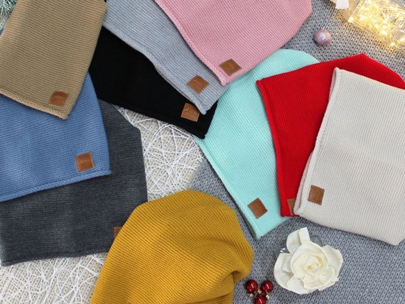 Czapka damska wiosenna letnia na lato czapka jesienna zimowa cienka czapka dzianinowa kolarska do biegania w góry beanie 699 miętowa