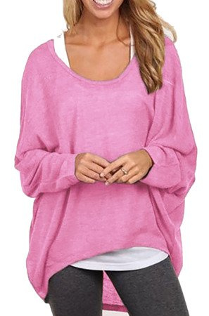 Pullover Strick-Pulli asymmetrisch Cardigan lässig oversize 611