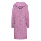 Damen Strick Jacke Mantel Pullover Neu mit Kapuze Beige Grau Warm