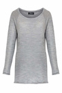 Damen Rundhalsausschnitt Langarm Lose Bluse Strickpulli Hemd Shirt Oversize Sweatshirt in vielen Trend Farben Tops