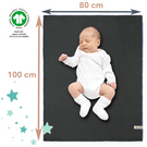 Mikos* Kuscheldecke Babydecke Strickdecke Baby Kinder Decke mit Zopfmuster Öko-Tex 100x80cm/100x120cm (1033)